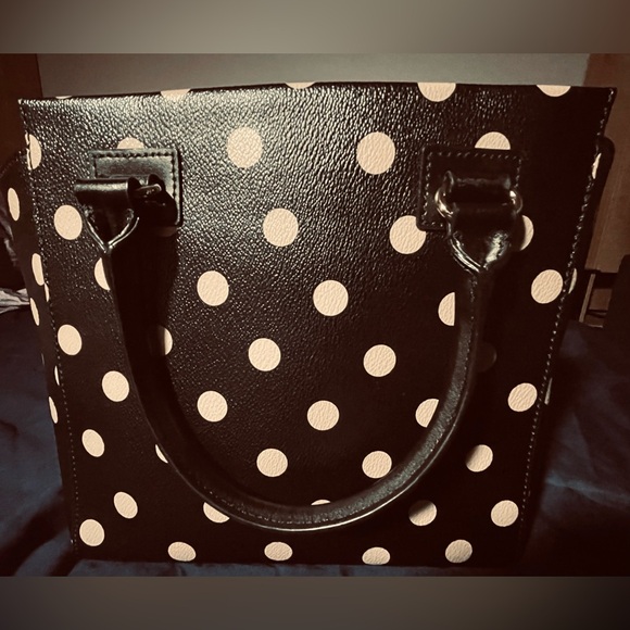 Kate Spade Totebag - Polkadot - Pink Black - Y2k Shoulder Purse - Clutch Purse
